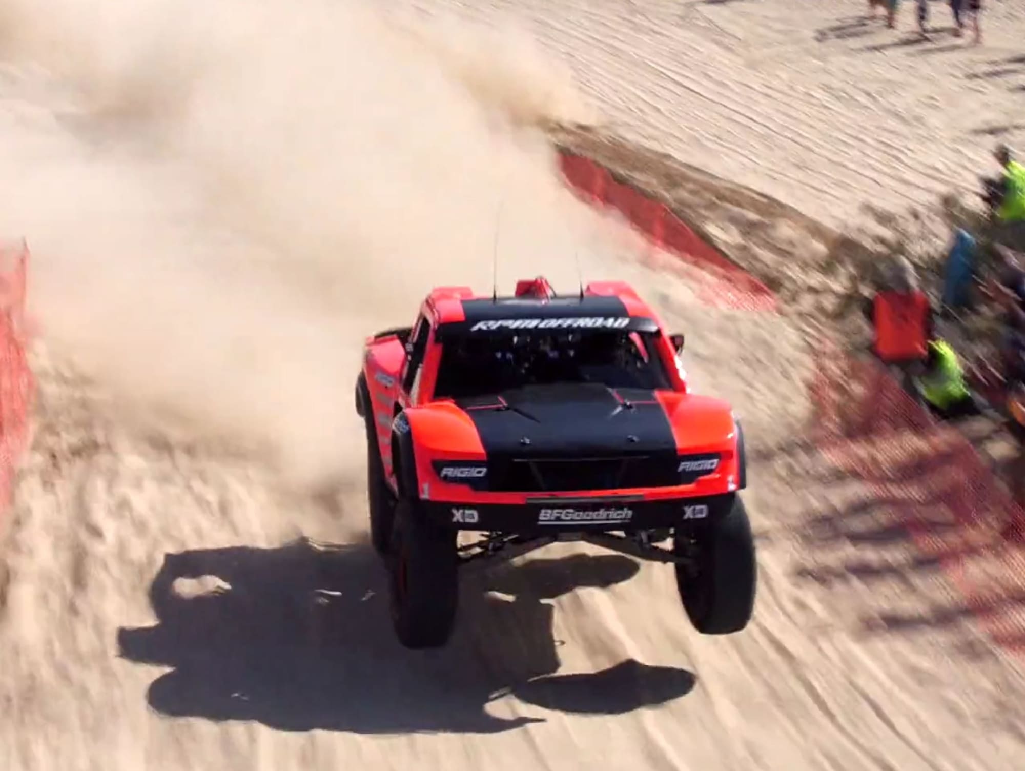 Flying a Drone CBS Sports at the SCORE San Felipe 250