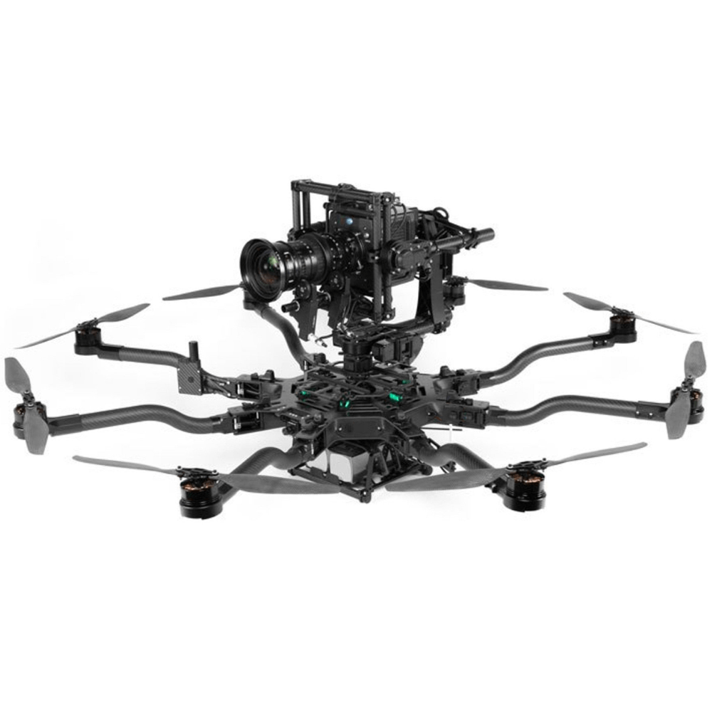Freefly Alta 8 Pro drone with Alexa Mini cinema camera, Professional aerial cinematography equipment used by Drone Tech Aerial for high-quality film and television productions.